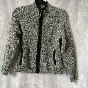 Red Maple Baby Alpaca Small sweater Full Zip Jacket